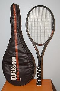 RARE! Wilson Ultra 2 MidSize PWS Tennis Racket St.Vincent AYQ Grip 4 1/2 w/ Case