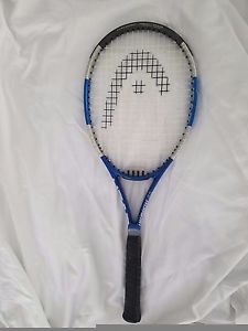 Head Liquidmetal 4 Tennis Racquet Mid Plus Blue, Silver and Carbon