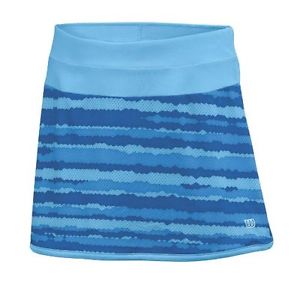 Wilson Girls Cardiff Wavy Print Skirt, Oceana/Pool-LG - 14/16
