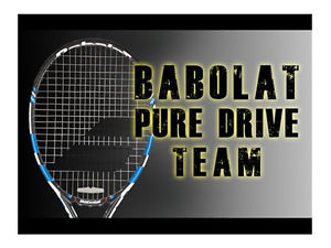 Babolat Pure Drive Team Tennis Racquet STRUNG with Cover NEW FREE SHIPPING