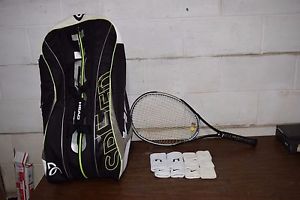 Wilson Triad Three BLX Over Size 117 Tennis Racket, Signed Head Bag & Sweatbands