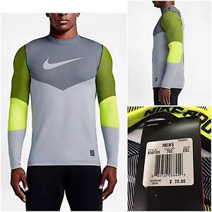 NWT Mens Nike Pro Hyperwarm Compression  Shirt Sz 2XL Jordan Xi V Run UA NMD $70