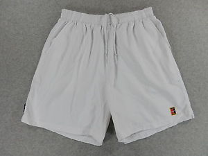 Nike CHALLENGE COURT Aggasi Tennis Shorts (Mens Large) White