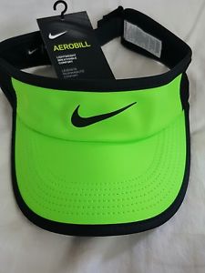 Women Nike Aerobill Lightweight Featherlight Dri-Fit Tennis Visor Neon Green