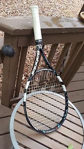 Used 2012 Babolat Pure Drive Tennis Racquet 4 3/8 Black Blue Red White Gamma