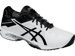 Asics Gel Solution Speed 3 men White/Black/Silver E600N-0190 + Free socks