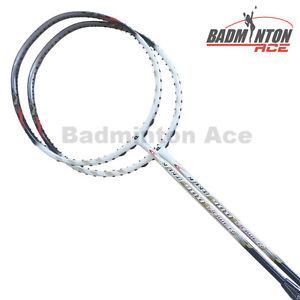 2x Apacs Nano 900 Power White Badminton Racket Free Apacs String and Grip