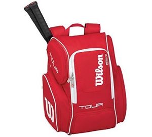 Wilson Tour V Large New Backpack Red Sports Tennis Tennisbag Racket Pro Players