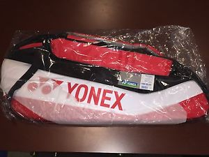 Yonex Tennis Racquet Bag 6-Pcs Black/White/Red