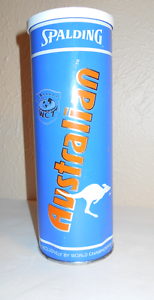 NEW SEALED Vintage Spalding Australian WCT Tennis Balls METAL Can