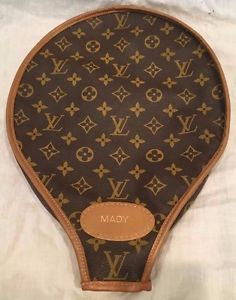 Authentic Vintage LOUIS VUITTON Monogram TENNIS RACQUET Zippered Cover