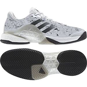 adidas Barricade 2017 BOOST men White/Silver/Black CG3089 + Free socks