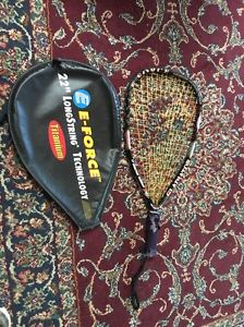 E Force Gladiator Racquetball Racket 22" long string With Cover