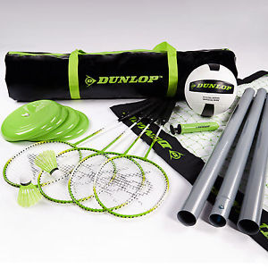 Dunlop Professional Badminton & Volleyball Combo