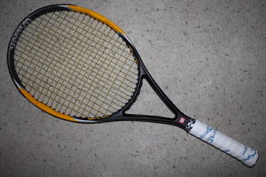 Wilson Hyper Hammer Carbon 6.3 OS Tennis Racquet, new replacement grip 4 1/2"