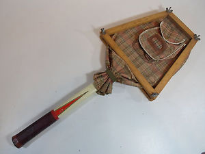 ANTIQUE VINTAGE WOOD TENNIS RACQUET Racket With COVER and press Aristocrat