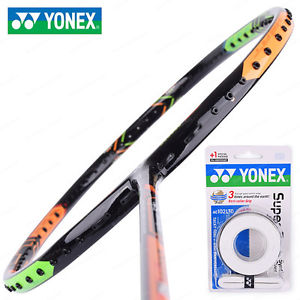 [YONEX] DUORA 10 LCW Black Green 3U Badminton Racquet with Full Cover / OverGrip