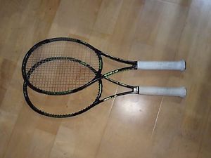 (2) Wilson Blade 98 2015 18x20  tennis racquets 4 3/8 non cv countervail