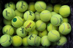 100 Used Tennis Balls *****Played & used indoors