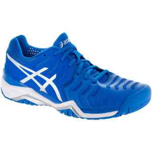 ASICS GEL RESOLUTION 7 MEN'S TENNIS SHOE (DIRECTOIRE BLUE/SILVER/WHITE)