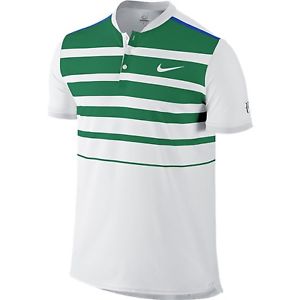 Nike Court Premier RF Men's Tennis Polo, XL, White, 728951 Roger Federer