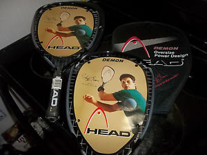 2 Cliff Swain Demon Oversize Racquetball Rackets HEAD NEW/Covers