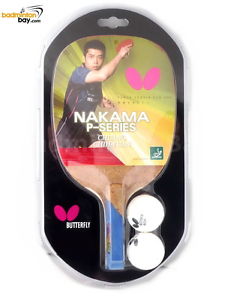 Butterfly Nakama P-10 Penhold Table Tennis Wood Racket Preassembled With Rubber