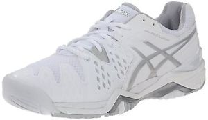 ASICS Women's GEL-Resolution 6 Tennis Shoe White/Silver 11 B(M) US