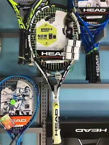 New! Head Graphene XT Speed S (4 1/4)-  3 Overgrips and a Dampener included!
