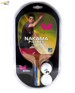 Butterfly Nakama P-9 Penhold Table Tennis Wood Racket Preassembled With Rubber