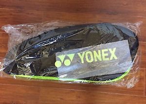 Yonex Club Series (6-Pack) Tennis Bag (Black/Lime) New with Tags