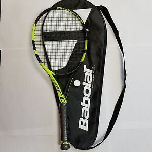 New! Babolat Pure Aero 4 3/8 Tennis Racquet Strung with RPM Blast