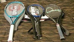 3 TENNIS RACKETS HEAD , PRINCE , WILSON