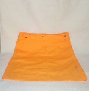 RALPH LAUREN RLX Womens Golf Skirt Skort Orange 4