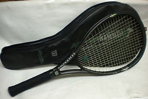 WILSON HYPER CARBON SLEDGE HAMMER 2.0 TENNIS RACQUET 4 5/8 GRIP W BAG VERY NICE