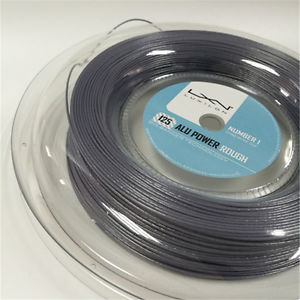 New arrival alu power rough luxilon tennis string,no printing,1.25MM,660FTsilver