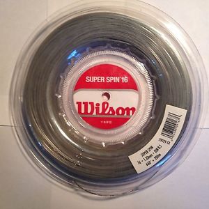 Wilson Super Spin 16,Hexigon shaped string, excellent for topspin, arm friendly