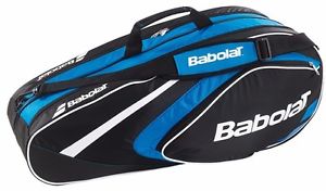 BABOLAT Club Line 6 Racquet Bag, Black/Blue
