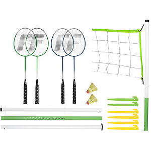 Advanced Full Badminton Set Franklin Sports Pro Style Kit Net Hardware Rackets