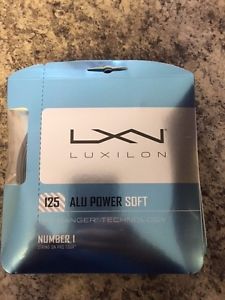 Wilson LUXILON Big Banger ALU Power Soft 125 Tennis String, Silver, 6 PACK!