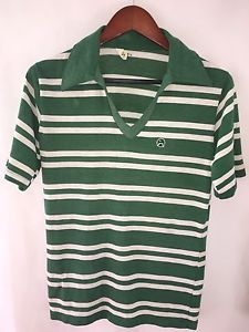 Vtg 70's John Newcombe Tennis Shirt V Neck RacQuEt CLub PoLo M *FREE SHIPPING*