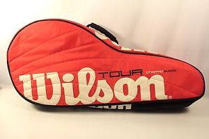 Wilson Tour Thermo Guard Tennis Bag Zippers Red