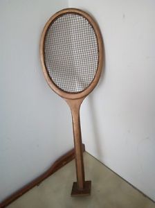 Antique Racket VINTAGE  BRONZE ITALIAN  ITALY TROPHY