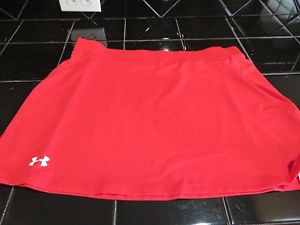 Under Armour, Heat Gear,Women's Skirt,Red Medium,Tennis,Workout,Golf,1245916,NWT