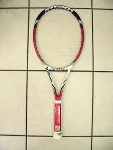 NEW WILSON  STEAM 99LS  16x15  w/ WILSON SENSATION TENNIS RACQUET 4 3/8