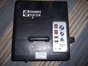 Tennis Tutor Plus Battery Operated Tennis Ball Machine Trainer with Remote