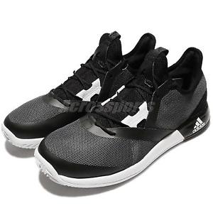 adidas Adizero Defiant Bounce Black White Grey Men Tennis Shoes Trainers CG3077