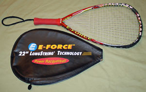 E-Force Bedlam Launch Pad 190 g Racquetball Racquet 22" x 10.5" w/ Case