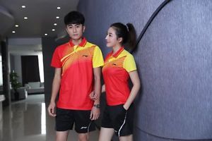 Hot Men Li-Ning Badminton Tracksuit Sports Activewear Sweat Suit T-Shirt+Shorts