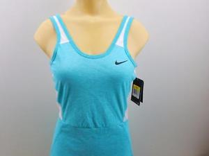 Women's Nike Dri-Fit Burnout Tennis Tunic Top 621377 Blue Size Small NWT $50